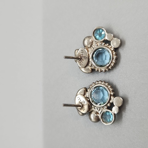 Sorrelli antique silver tone multi color crystal earings - Picture 3 of 6